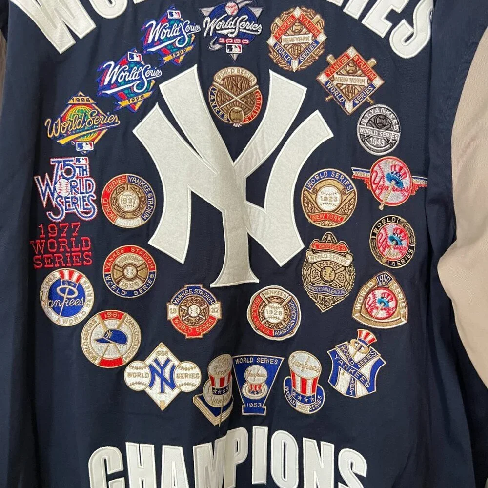 Yankees‎ GIII Genuine Merchandise World Series Jacket 26 Patches Large NWT